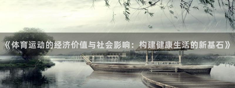 vsport体育在线官网：《体育运动的经济价值与社会影响：构建健康生活的新基石》